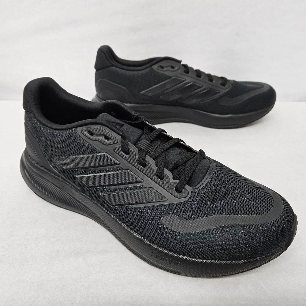 Adidas RunFalcon 5 Running Shoes‎ IE8812 Triple Black Men's Size 10.5
